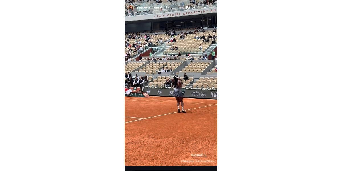 @sloanestephens' Instagram story